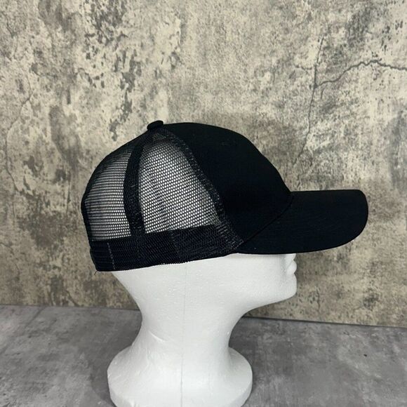 Vision Wheel Black Adjustable OS Trucker Snapback Cap - Picture 5 of 7